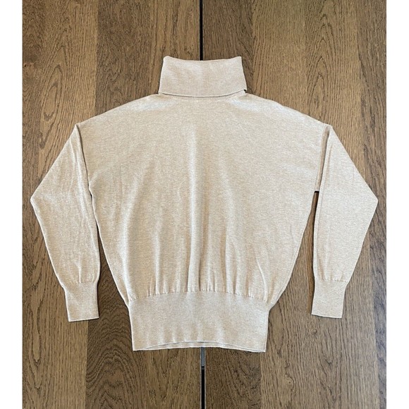 Madewell Sweaters - Madewell Brookhaven Wool Blend Turtleneck Sweater Women’s S Beige Dolman Sleeve